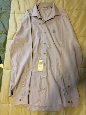 Kenneth Cole Reaction Men's Light Lavender Button-Down Shirt